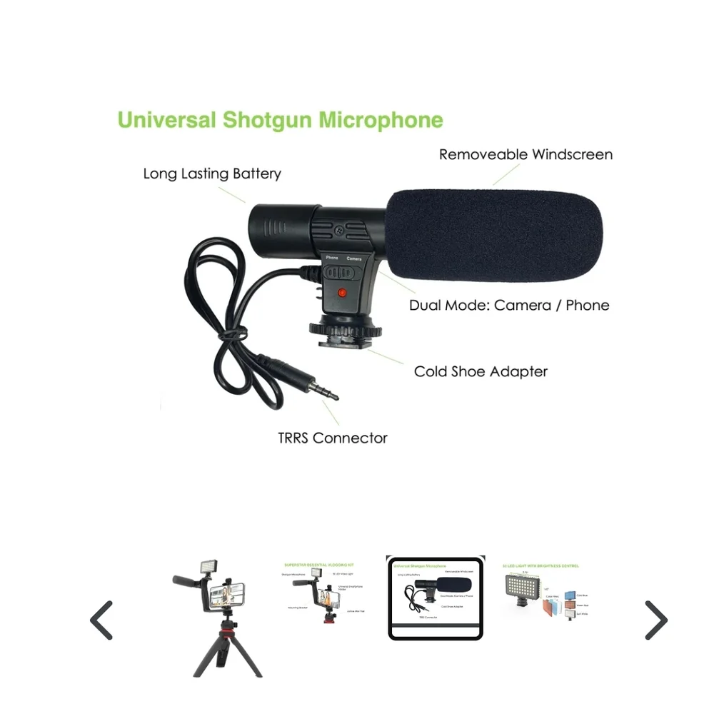 GoViral Vlogging Kit - Black